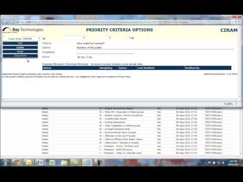 CIRAM Using Prioritisation for Risk Management