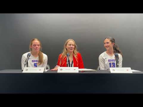 SMU Volleyball Presser After Losing to Purdue in Sweet 16