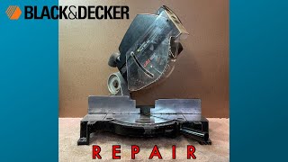 Vintage Black & Decker power miter saw repair