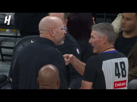 Scott Foster EJECTED Jason Kidd during a timeout