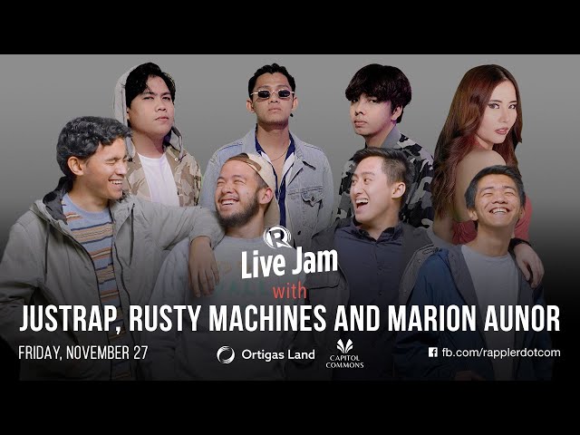 [WATCH] Rappler Live Jam: JustRap, Rusty Machines, and Marion Aunor at Capitol Commons