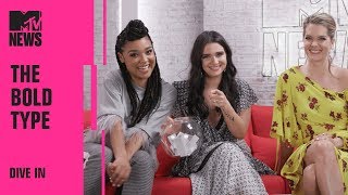 Katie Stevens, Aisha Dee, & Meghann Fahy From 'The Bold Type' Play 'Dive In' | MTV News video