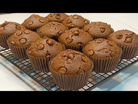 How to make BAKERY style chocolate muffins with only ONE egg