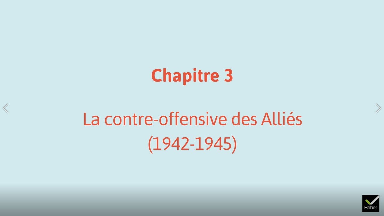 Histoire Tle : la contre-offensive des Alliés (1942-1945) - carte animée