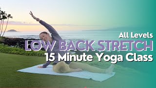 15 Minute Yoga Class - Low Back Stretch