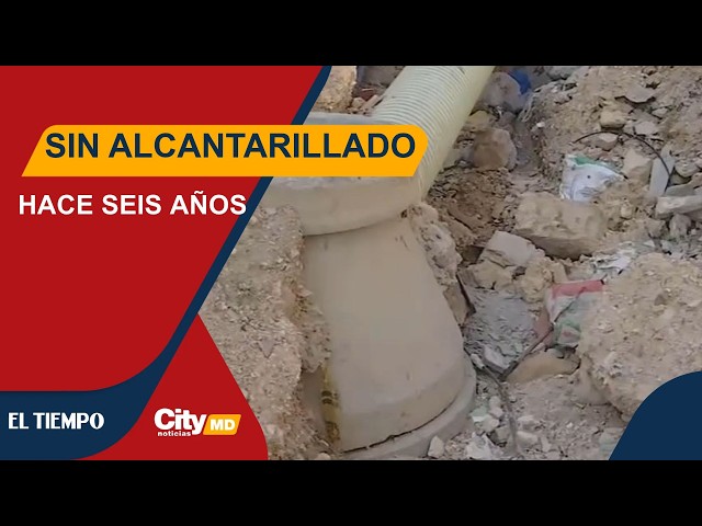 Habitantes de barrio en Soacha protestan tras seis años sin alcantarillado