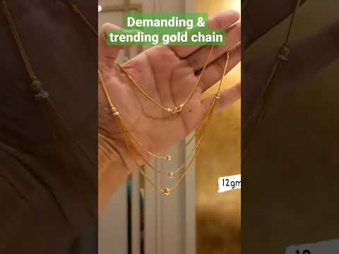 Demanding & trending🔥🔥 gold chain 😍😍 12 g 3 layer chain😍😍 #shorts #viral #gold #chain 😍😍⛓️
