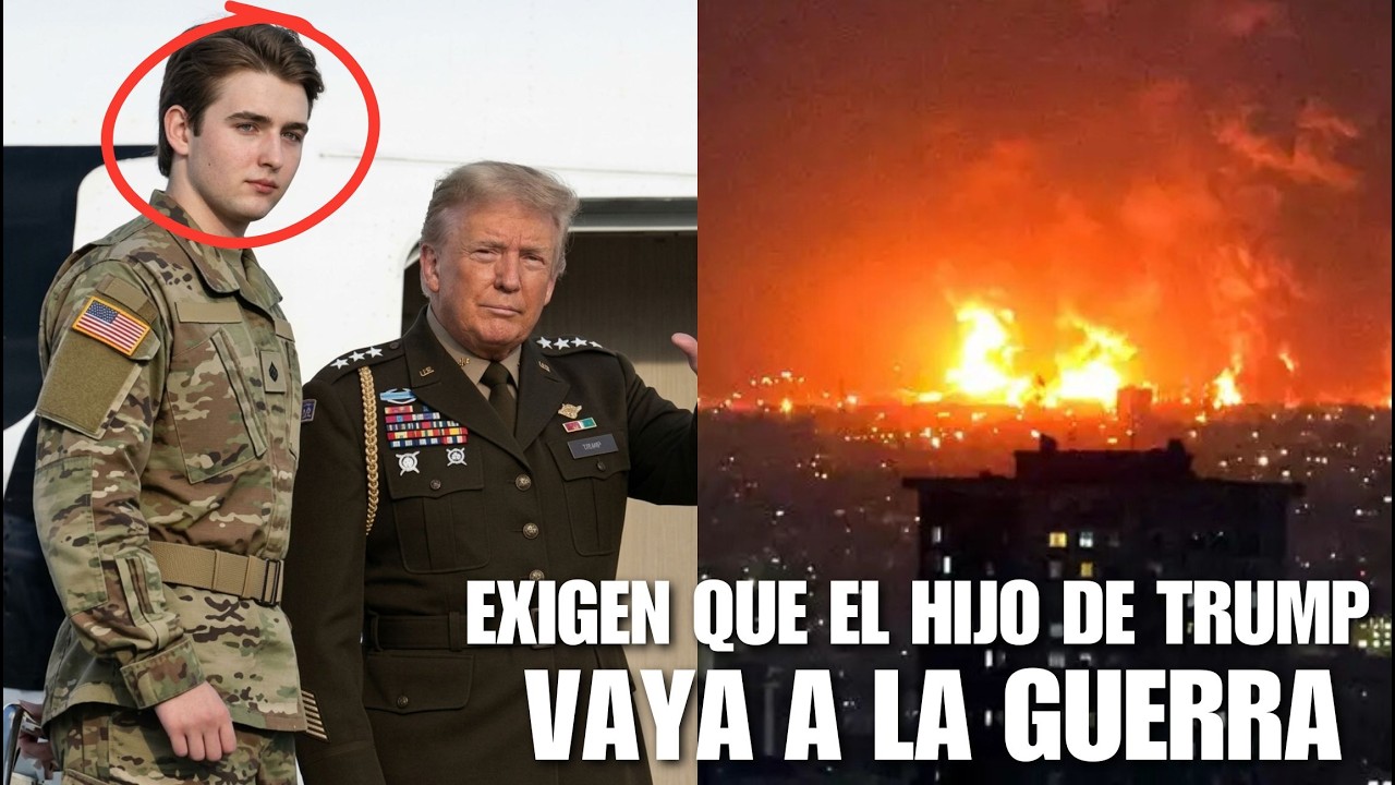 PIDEN ENVIAR al HIJO de DONALD TRUMP a la GUERRA