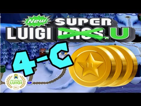 New Super Luigi U: Frosted Glacire-Wendy's Thwomp Castle (All Star Coins)