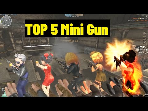 Crossfire NA ( Đột Kích ) 2.0 : TOP 5 Mini Gun - By Rua Ngao - Hero Mode X - Zombie V4
