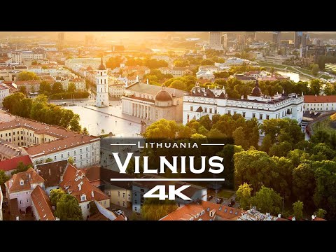 Vilnius , Lithuania 🇱🇹 - by drone [4K]