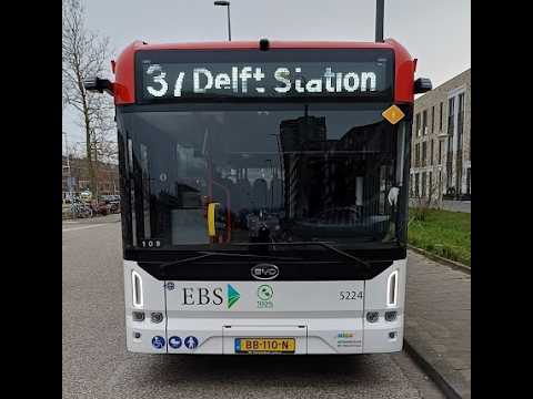 EBS lijn 37 | Station Delft - Den Haag Leyenburg | Snowy Ride