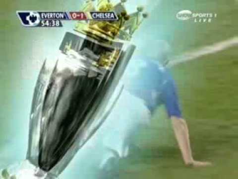 Ricardo Carvalho great tackle on andrew johnson - chelsea vs everton