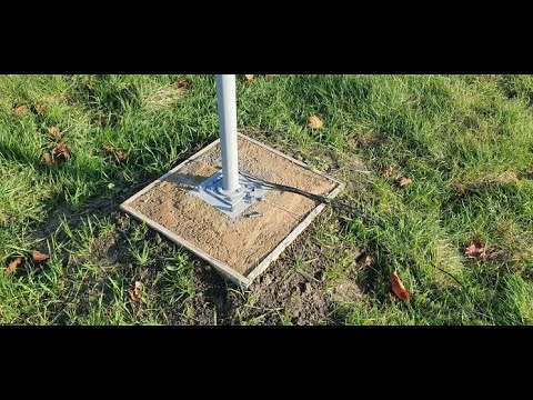 Concrete foundation for the ISTA Breeze wind turbine mast