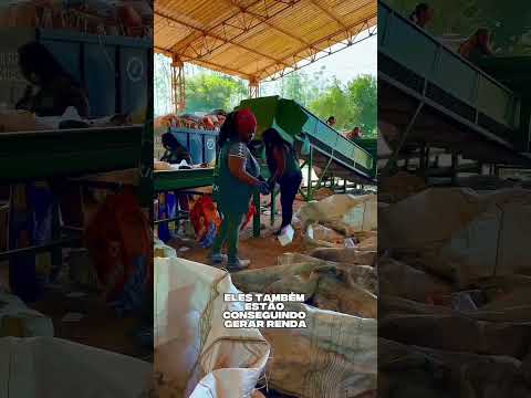 PREFEITO WILHIANS SOARES NA COOPERATIVA DE RECICLAGEM DE JUQUITIBA
