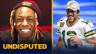 Lil Wayne announces new Packers hype song, talks Rodgers &amp; Rams matchup | NFL | UNDISPUTED