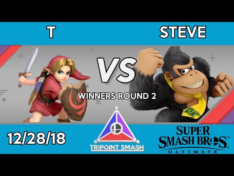 Tripoint Smash 41 - Winners Round 2 - T (Young Link) Vs. Steve (Donkey Kong)