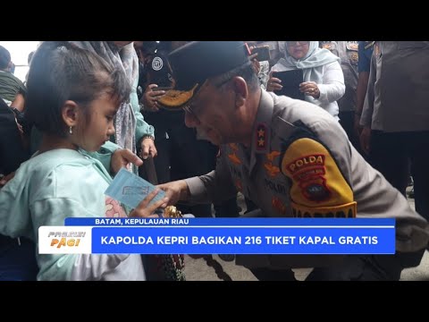 KAPOLDA KEPRI BAGIKAN TIKET MUDIK GRATIS