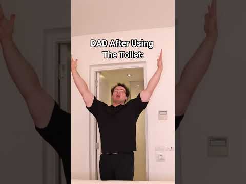 Mom After Using The Toilet VS Dad After Using The Toilet.