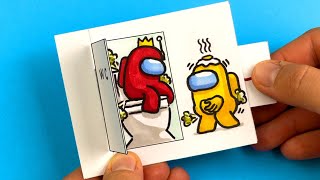 5 COOL & SUPER EASY Crafts for AMONG US fans How to Draw Among Us Characters