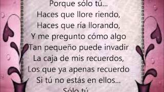 solo tu - Paula Rojo - [lletra]