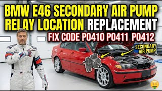 BMW E46 Secondary Air Pump Relay Location | Fix P0410, P0411,Secondary Air Injection System Errors