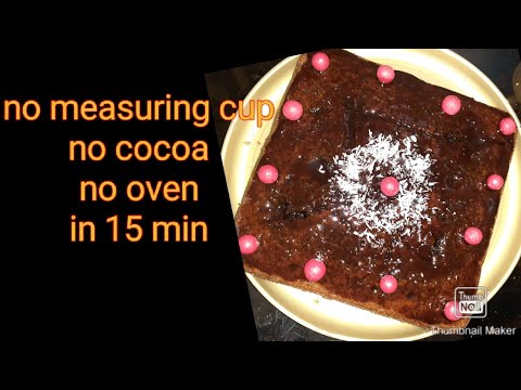 Birthday cake preparation in lockdown period/no measuring cup, no cocoa, no oven cake preparation