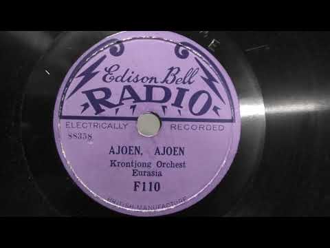 Krontjong orchest Eurasia: Ajoen, ajoen. (1929).