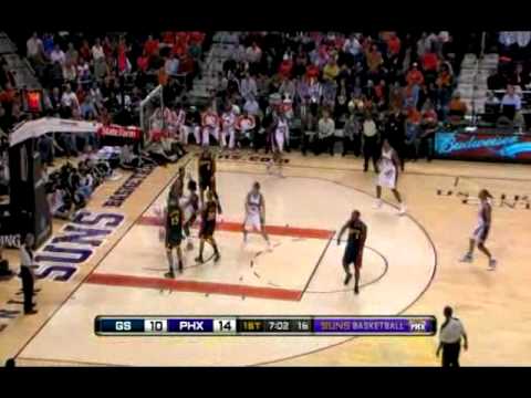 Amare Stoudemire 1 Hand Slam Vs Warriors (10.30.09)