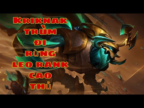 Kriknak trùm đi rừng leo rank Cao thủ với 1 combo 1 mạng và cách lên đồ mới Arena of Valor