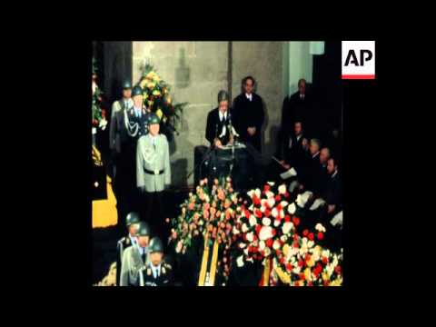 SYND 13 4 77 FUNERAL FOR ASSASINATED PROSECUTOR BUBACK