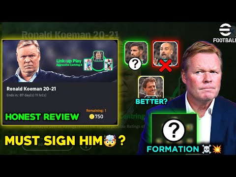 This manager is different ☠️🔥 | Koeman manager review | Best formation | possession game | Efootball