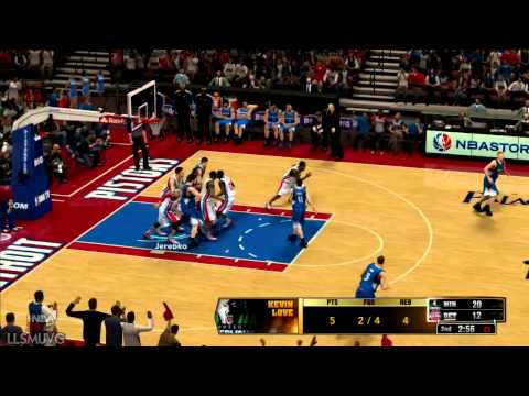 NBA 2K13 gameplay Wolves vs Pistons