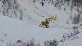 Valanga a Foppolo, i soccorsi allo scialpinista travolto