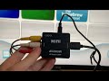 AV2HDMI SETUP How To Convert AV RCA To HDMI