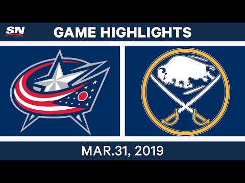 NHL Game Highlights | Blue Jackets vs. Sabres – March 31, 2019