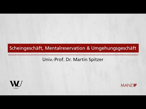 Perner/Spitzer/Kodek - Abschnitt 2.2 - Scheingeschäft, Mentalreservation und Umgehungsgeschäft