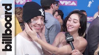 Noah Cyrus &amp; Lil Xan On Their Relationship &amp; New Song &quot;Live Or Die&quot; | MTV VMAs 2018