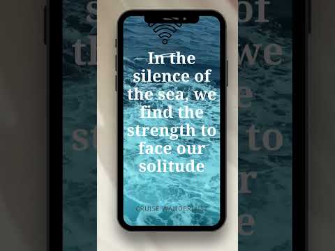 Thumbnail for IN THE SILENCE OF THE SEA: #cruiseexperiences