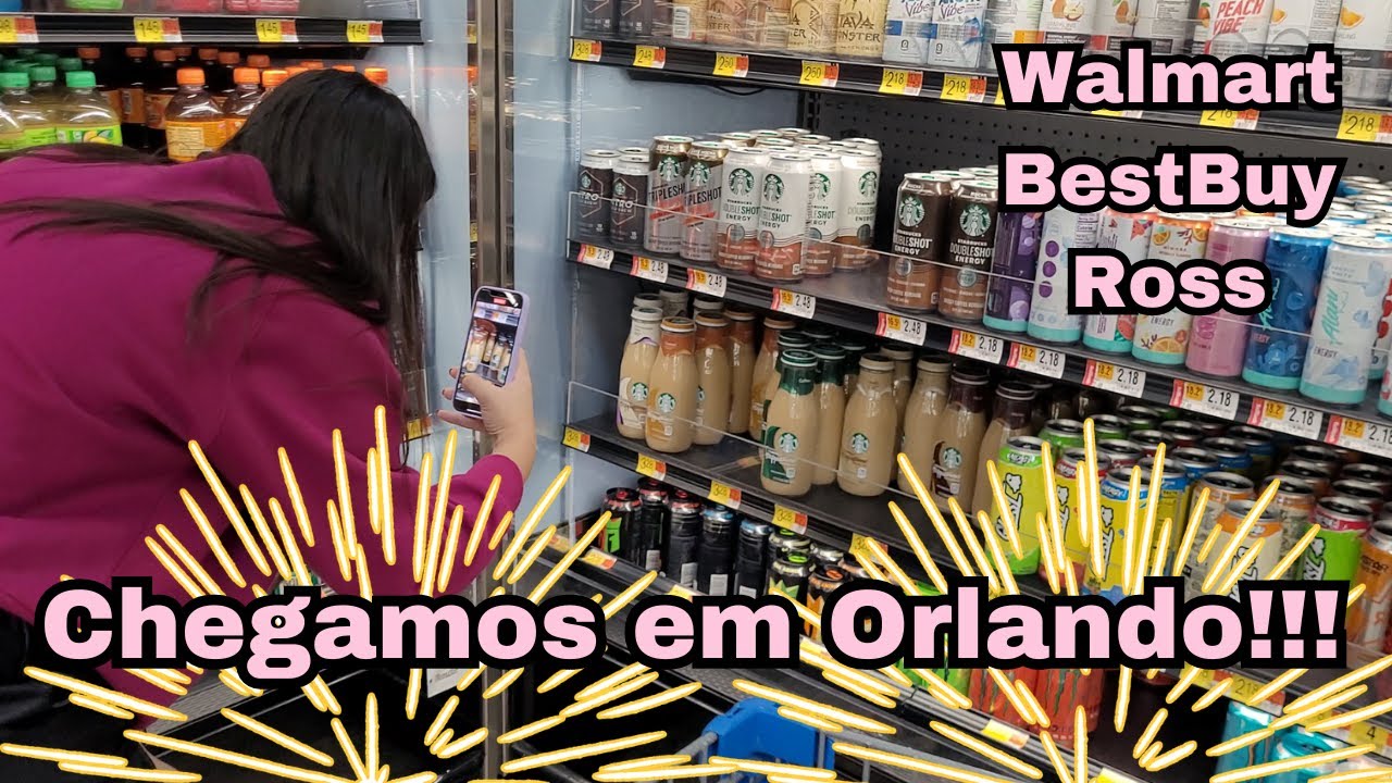CHEGAMOS EM ORLANDO - VISITAMOS WALLMART, BEST BUY E ROSS