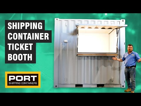 Shipping Container Ticket Booth