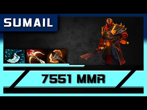 Dota 2 VOD SumaiL Ember Spirit 7551 MMR | Full Game Pro Guide Gameplay