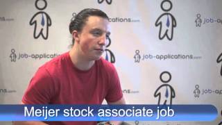 Meijer Interview - Stock Associate 2