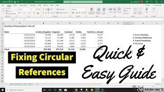 How to find a circular reference in excel (quick and easy fix)