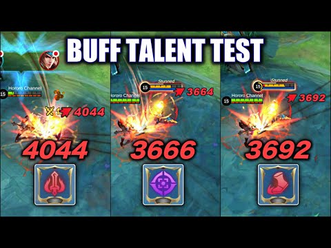 NEW TALENT BUFFS ON HILDA TEST | MOBILE LEGENDS