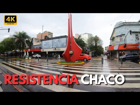 Calle peatonal en día de lluvia | Resistencia Chaco bajo el agua 💧🌧️