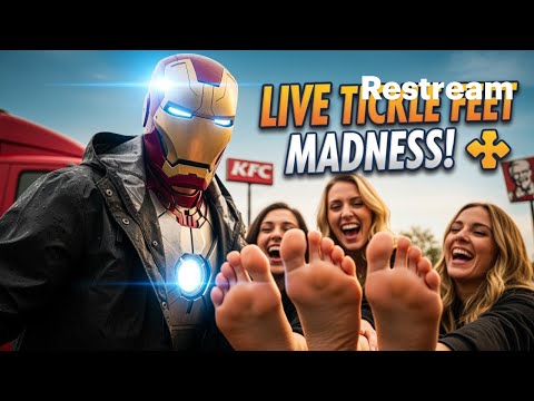 Iron Man LIVE – Tickle Feet Challenge Madness! 😱😂