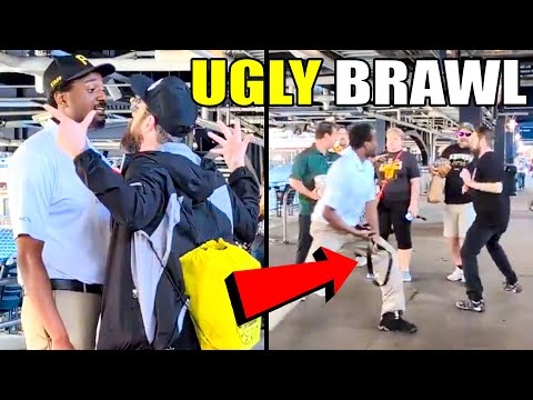 Things Take a SHOCKING Turn as Unruly Fan Fights Stadium Worker