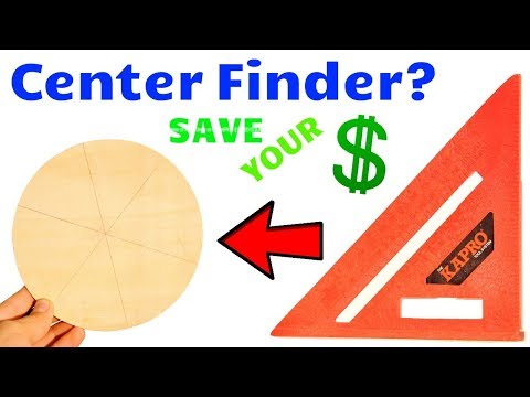How to find the Center of ANY Circle or Dowel Rod | SPEED SQUARE HACK!