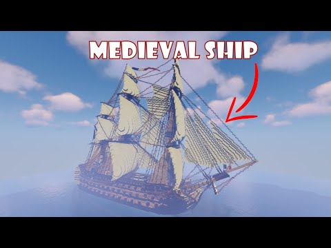 Minecraft Timelapse | Epic Medieval Ship